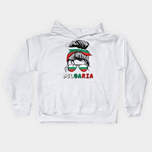 Bulgaria Bulgarian Flag Girls Bulgarian Girl Kids Kids Hoodie